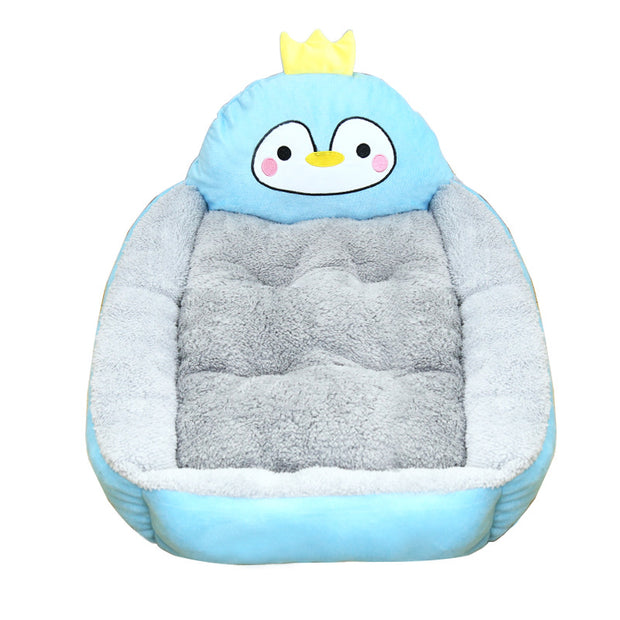Winter Warm Plus Velvet Kennel Cute Cartoon Cat Litter Dog Mat Dog Bed Pet Teddy Dog Small And Medium Four Universal