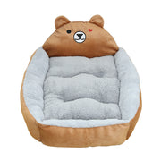 Winter Warm Plus Velvet Kennel Cute Cartoon Cat Litter Dog Mat Dog Bed Pet Teddy Dog Small And Medium Four Universal