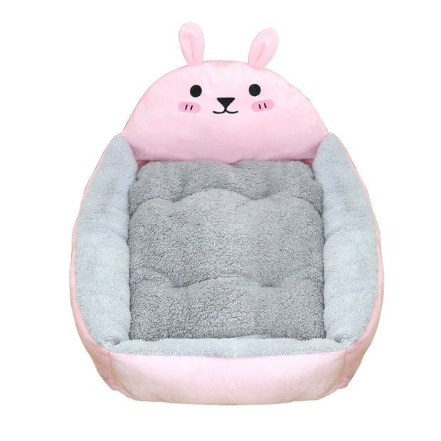 Winter Warm Plus Velvet Kennel Cute Cartoon Cat Litter Dog Mat Dog Bed Pet Teddy Dog Small And Medium Four Universal