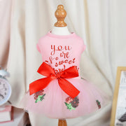 Dog Dress Dog Dresses for Small Dogs Girl Mesh Puppy Dress Summer Dog Clothes Yorkie Chihuahua Teacup Outfits Clothing Apparel Pet Cat Princess Dress Dog Birthday Outfit