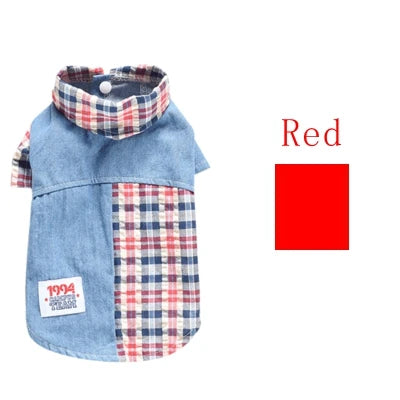 Plaid Coat Summer Pet Dog Clothes Jacket Puppy Chihuahua Clothing Shirt For Small Meidium Drop Shipping Cat Pugs Yorkies Poodle