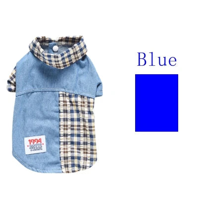 Plaid Coat Summer Pet Dog Clothes Jacket Puppy Chihuahua Clothing Shirt For Small Meidium Drop Shipping Cat Pugs Yorkies Poodle