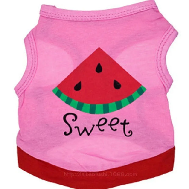 Pet Dog Clothes For Dog Cat Vest  T Shirts Pet Costume Cotton Clothes For Small Dogs Chihuahua Cool Puppy Clothing For Kitty 40