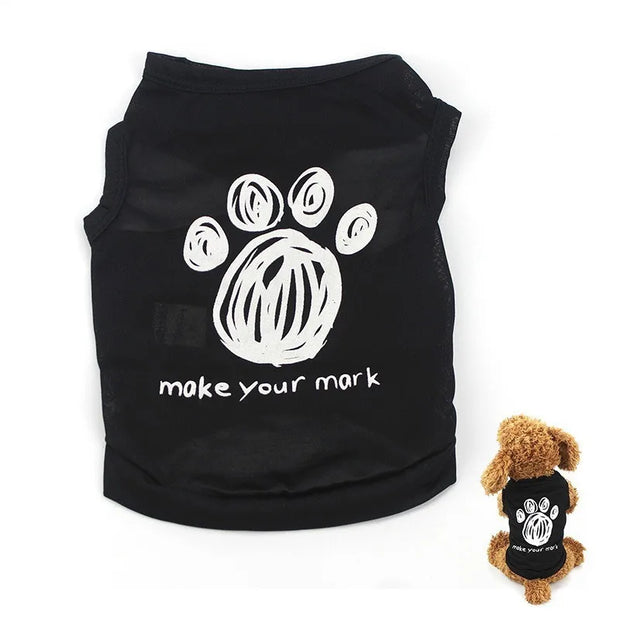 Pet Dog Clothes For Dog Cat Vest  T Shirts Pet Costume Cotton Clothes For Small Dogs Chihuahua Cool Puppy Clothing For Kitty 40