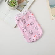 Cross-border Pet Vest Summer Thin Section Cartoon Dog Vest Teddy Cat Vest Puppy Clothes Wholesale