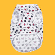 Pet Dog Clothes Summer Cool Vest Medium And Small Dog Teddy Bear Cat Out Breathable Two-leg T-shirt