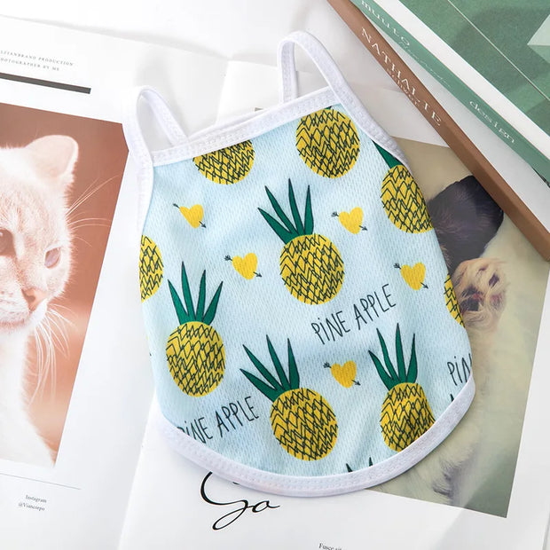 Cute Dog Vest Pet Clothes for Small Medium Dogs Teddy Bulldog Puppy Cat Suspenders Summer Spring Thin Dog Cat Shirts Pet Costume