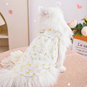 HOOPET Cat Clothes Anti-Shedding Breathable Pet Kitten Kitten English Short Ragdoll Cat Pajamas Cat Cat Summer Thin Section