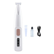 Rechargeable Pet Paw Trimmer with LED Light, Fully Waterproof Dogs Cats Hair Trimmer, Dog Clippers for Grooming