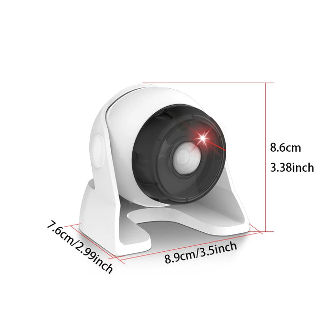 Cat Laser Toys Motion Acticated Responsive Interactions, Mix Fast & Slow Laser Game Multi-Angle Adjustable Rechargeable Pet Toys