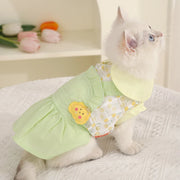 HOOPET Cat Clothes Anti-Shedding Breathable Pet Kitten Kitten English Short Ragdoll Cat Pajamas Cat Cat Summer Thin Section