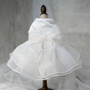 Luxury Dog Clothes Wedding Dress Prom Party Princess Dresses for Small Dogs Puppy Cat Costume White Pet Supplies New