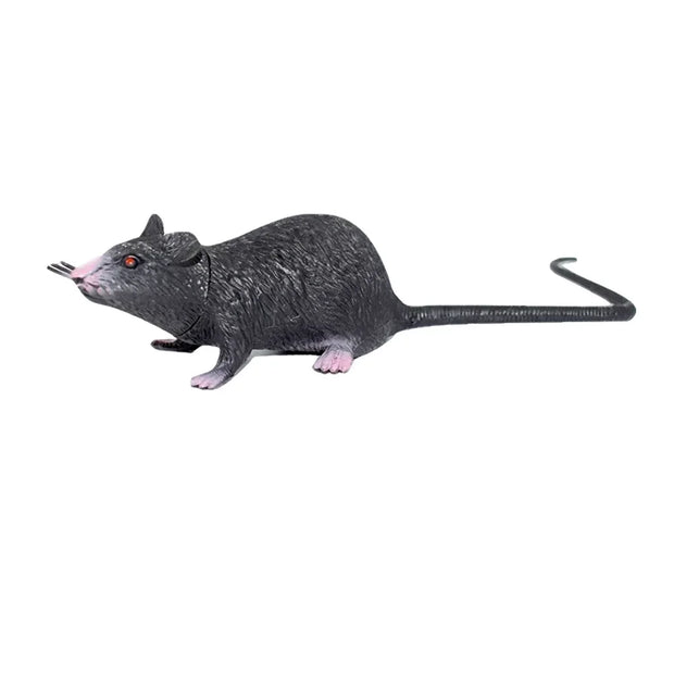 Fake Small Rat Lifelike Mouse Model Prop Scary Trick Prank Toy Horror Halloween Party Decor Practical Jokes Novelty Funny Toys