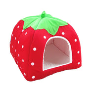 Strawberry Pet House – Cozy Bed & Tent for Small Dogs and Cats