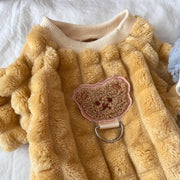 Cute Warm Pet Clothes for Dogs Cats Fleece Jumpsuit Dog Pajamas Autumn Winter Cat Clothing for Small Dog Chihuahua Yorkie Outfit