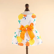 Summer Pet Cat Puppy Princess Dress Pet Clothes Striped Plaid Dresses with Bow Cats Kitten Rabbit Sphynx Clothing Pet Supplies
