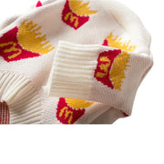 Soft Cotton Sweater for Pets, Small Dog Clothing, Cute French Fries Printed, High Quality Design Jacket for Cats and Animals