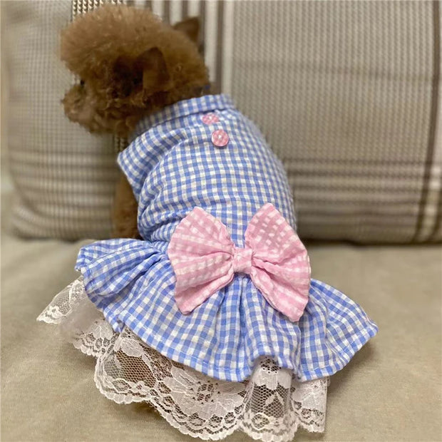 Summer Princess Pet Dress For Dogs Little Small Puppies Animal Cat Tutu Wedding Party Skirt Clothes For Chihuahua Yorks