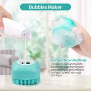 Pet Dog Bath Massage Brush Comb Bathroom Shower Grooming Shampoo Dispenser Cleaning Gloves Multibrush for Dogs Cats Accessories
