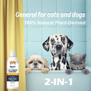 300ml Puppy Shampoo Conditioner for Dogs Cats Natural Moisturizing Formula with PH Balance Gentle Hypoallergenic Bath Foam
