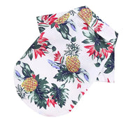 Summer Spring Pet Dog Clothes Hawaiian Style Leaf Printed Beach Shirts For Puppy Small Cat Dog Chihuahua Costume Pet Clothing