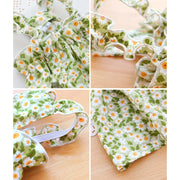 2025 Summer Cotton Sphynx Cat Suspender Skirt Love Flower Pet Princess Dresses for Cats Dog Dress Clothes