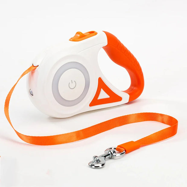 3m/5m Retractable Dog Leash With LED Light Durable Leash For All Canine Walking Auto Touch Light With Light Auto Retractable