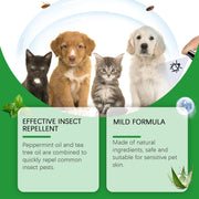 Pet Skin Spray is Suitable 100ml for Dogs and Cats.  Natural Soothing Spray is Used to Relieve Itchy Skin, Clean and Soften Hair