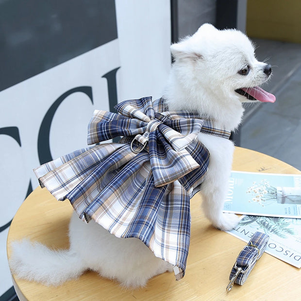 Dog Summer Dress Cat Skirt Pet Clothing Chihuahua Lattice Skirt Puppy Cat Princess Apparel Cute Puppy Clothes Pet Product