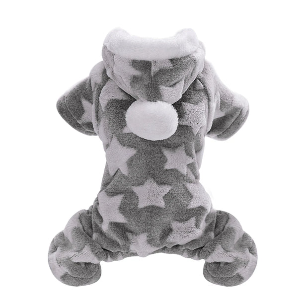 Soft Dog Clothes Fleece Puppy Chihuahua Clothing Winter Cat Coat Jumpsuit Dog Costume Hooded Pajamas For Small Medium Dogs Cats