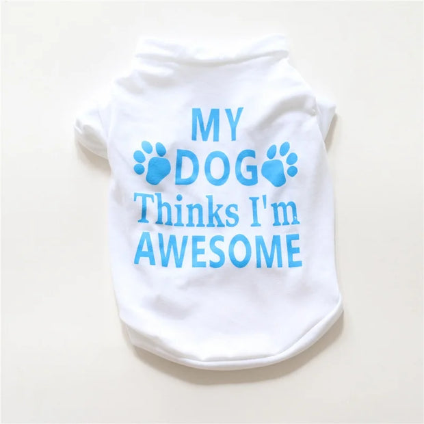 Fashionable pet clothes cute dog vest shirt dog costume cats clothes Corton puppies small dog pet clothes costume Ropa Perro