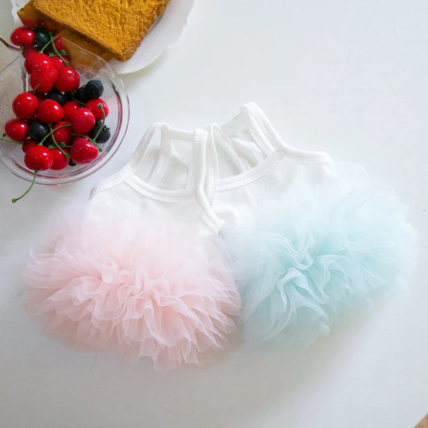 Pet Dog Mesh Puffy Skirt Layered Tutu Skirt Pet Dog Teddy Puppy Cat Clothes Tutu Skirt Pet Dog Teddy Skirt Supplies New