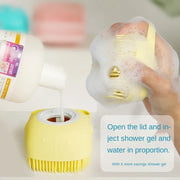 Pet Dog Shampoo Brush 2.7oz/80ml Cat Massage Comb Grooming Scrubber Brush for Bathing Short Hair Soft Silicone Rubber Brushes