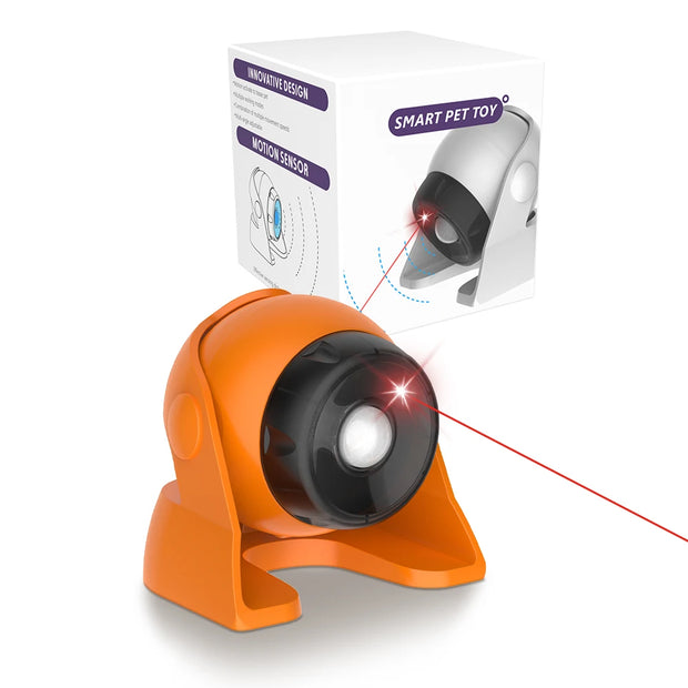Cat Laser Toys Motion Acticated Responsive Interactions, Mix Fast & Slow Laser Game Multi-Angle Adjustable Rechargeable Pet Toys