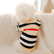 Luxury Dog Clothes for Small Dogs Winter Warm Dog Sweater Chihuahua French Bulldog Clothing Pet Items Knitted Cardigan Sweater
