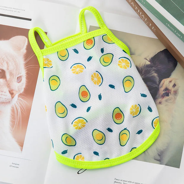 Cute Dog Vest Pet Clothes for Small Medium Dogs Teddy Bulldog Puppy Cat Suspenders Summer Spring Thin Dog Cat Shirts Pet Costume