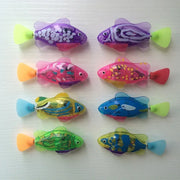 Pet Cat Toy LED Interactive Swimming Robot Fish Toy for Cat Glowing Electric Fish Toy to Stimulate Pet's Hunter Instincts