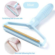 Pet Hair Remover Brush Portable Silicone Double Side Pet Hair Brush Sweater Cleaner Wool Coat Grooming Brush Tool Pet Products
