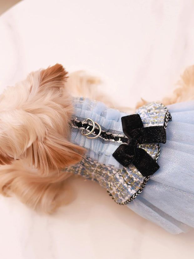 Pet clothing for spring & autumn, teddy bear, Schnauzer, Yorkshire, puppy clothing, dog princess dress, suitable for fashionable