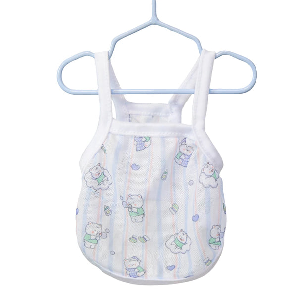 Pet clothing is fresh cute fashionable summer thin cat and dog clothing breathable mesh suspender and stylish vest
