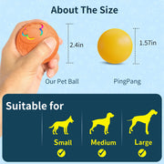 SmartPet™ Interactive Electronic Dog & Cat Toy Ball – Auto Bouncing, Rolling, RGB Lights & USB Rechargeable
