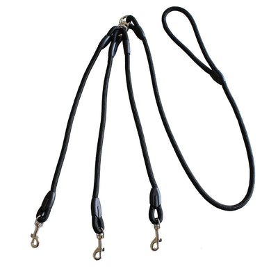 No Tangle 3 Dog Leash Triple Coupler Multi Way Splitter Nylon Dog Leash for Small Dogs Pet Multiple Leash for Walking 3 Puppies