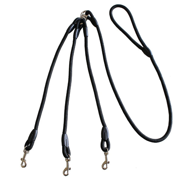 No Tangle 3 Dog Leash Triple Coupler Multi Way Splitter Nylon Dog Leash for Small Dogs Pet Multiple Leash for Walking 3 Puppies