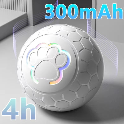 SmartPet™ Interactive Electronic Dog & Cat Toy Ball – Auto Bouncing, Rolling, RGB Lights & USB Rechargeable