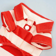 Summer Polo Shirt for Dogs Puppy Clothes Bichon Frise Chihuahua Stripe Dog Sweatshirt Cat Cooling Vest for Small Medium Dogs