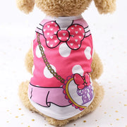 Puppy Dogs Soft Vests Pet Dog Clothes Cartoon Clothing Summer Shirt Casual T-Shirt for Small Pet Supplies