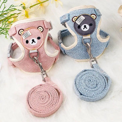 Lovely Soft Pet Harness & Leash Set – For Dogs, Cats & Bunnies