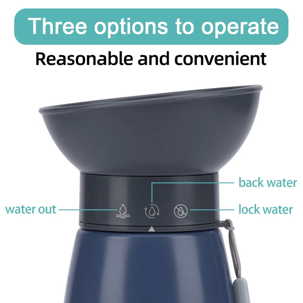 600ml Big Dog Water Bottle Portable Travel Pet Drinking Bowl For Small Medium Dogs Cat Pet Water Cup Labrodor Feeding Supplies