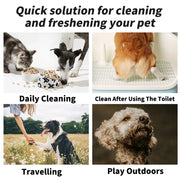 10PCS Pet wipes Disposable Pure water formula Pet care Dog and cat health cleaning Deodorizing wipes Single-use