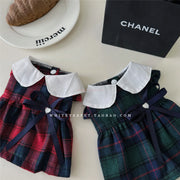 Cat Clothes Gingham Summer Princess Dress For Persian Cat Siamese Kitten Platinum Gradual Layer Skirt Dress Cute Cat Outfit